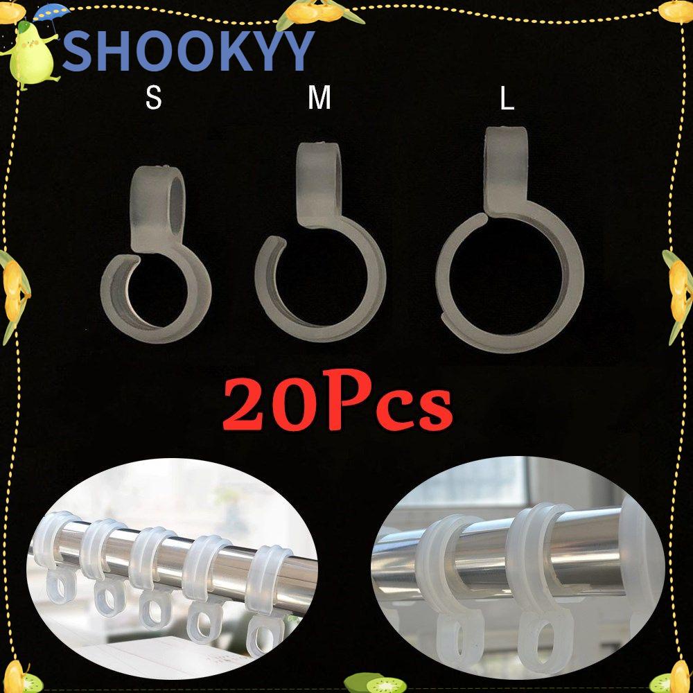 Chookyy 20pcs Windproof Hook ABS Gesper Gantung Non-slip Angin Klip Anti slip