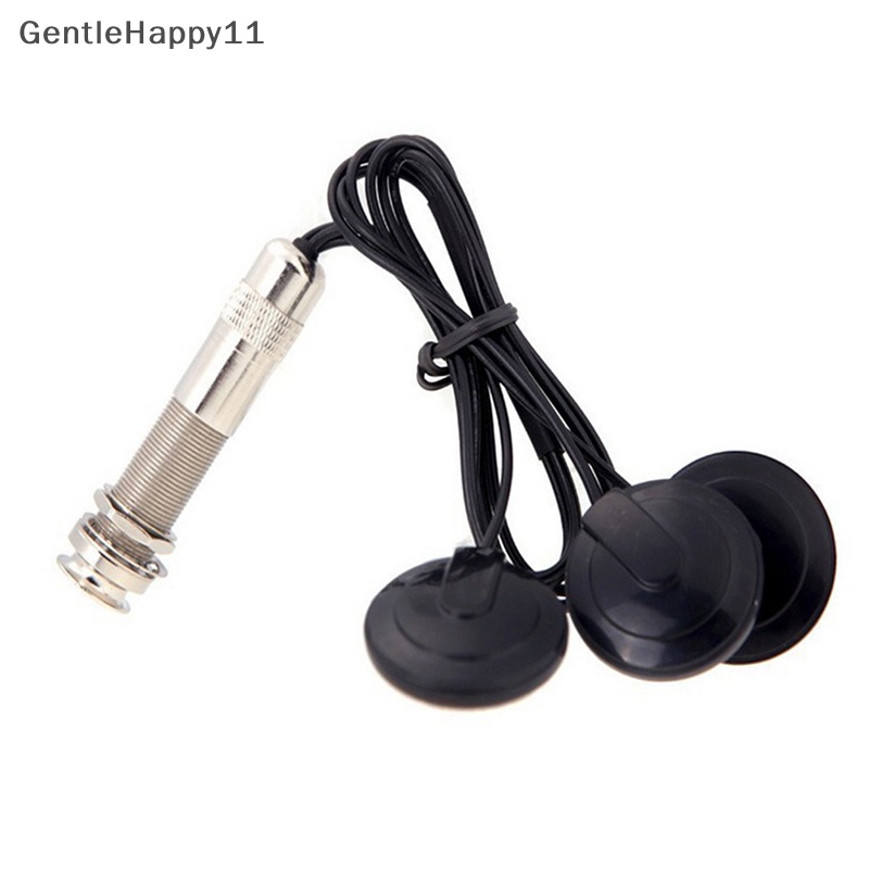 Gentlehappy Universal Pickup Piezo 3transducer 6.35mm Untuk Gitar Akustik Ukulele Mandolin id