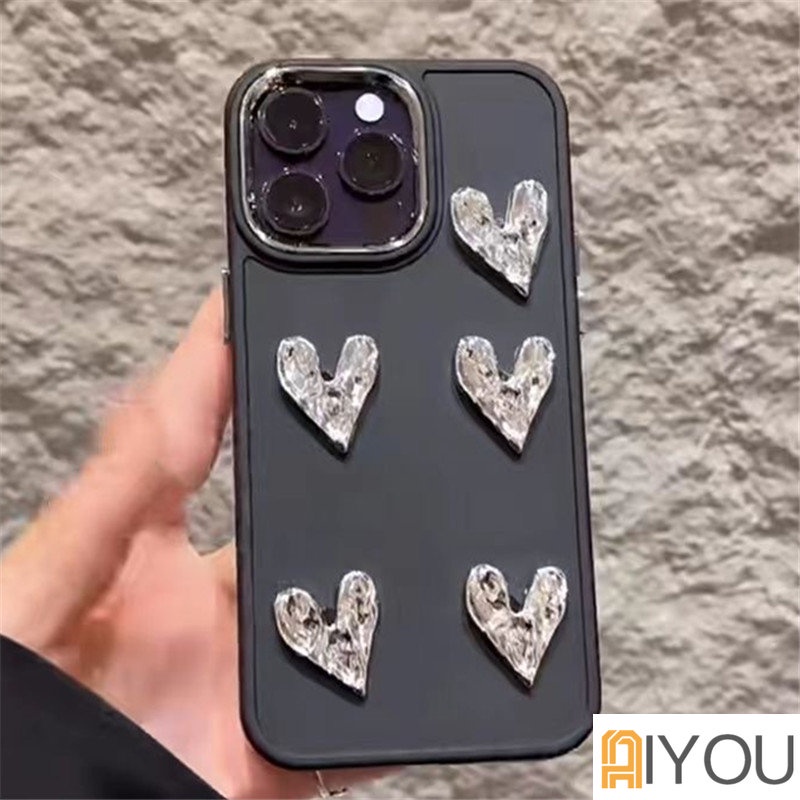 Casing iPhone Cinta Lipit Electroplated Simple Untuk Iphone7 8 7P X XS XR 11 11ProMax 12 12Pro 12ProMax 13 13Pro 13ProMax 14Pro TPU Silikon Anti Jatuh Soft iPhone 11 Case 14ProMax