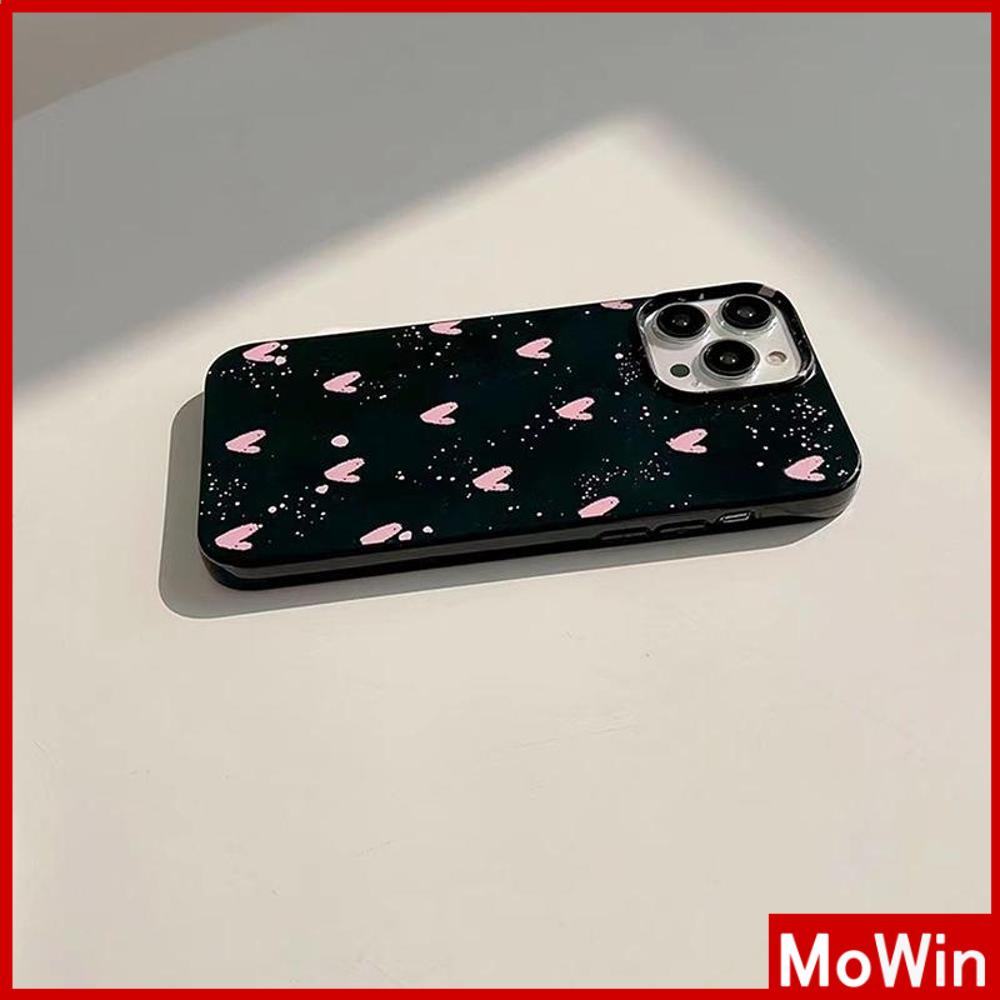 For iPhone 14 Pro Max iPhone Case Pink Glossy TPU Soft Case Shockproof Protection Camera Simple Pink Heart Compatible with iPhone 13 Pro max 12 Pro Max 11 xr xs max 7Plus 8Plus