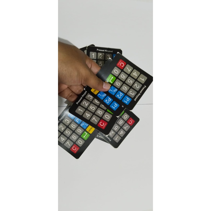Stiker Keypad Pom Mini Digital