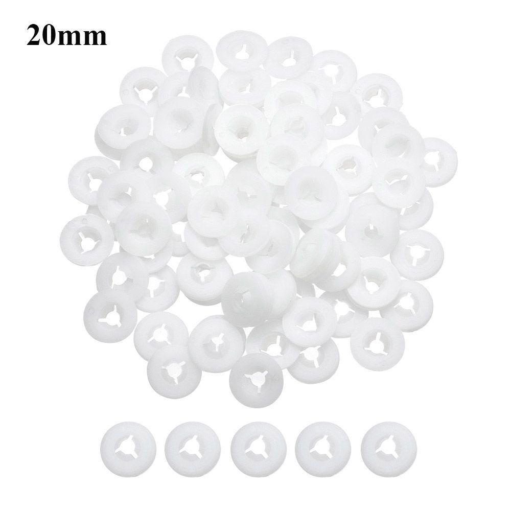 Quinton Bulat Paking Mesin Cuci 100 Pcs Anak Mainan Anak Circular Washer Gasket Pencuci Bulat Plastik Safety Eyes Bear Doll Washers Doll Nose Washer