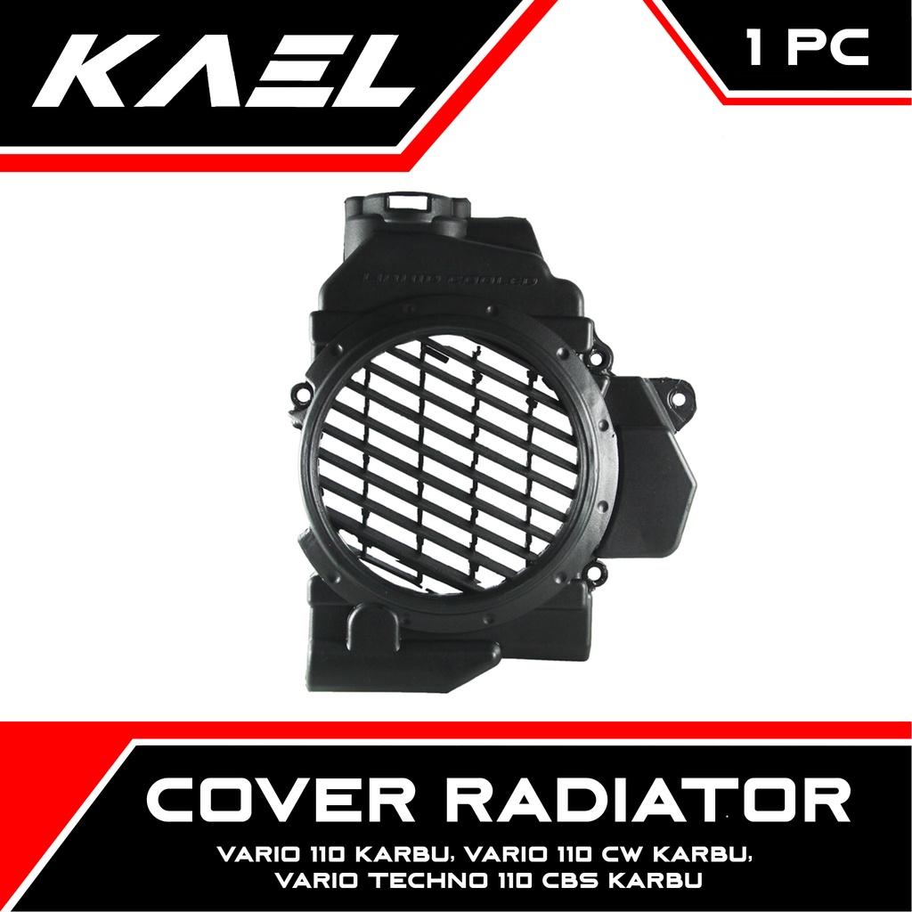 Cover Radiator Honda Vario 110 Karbu Techno 110 Carbu Lama Old CBS Hitam Tutup Tameng Penutup Pelindung