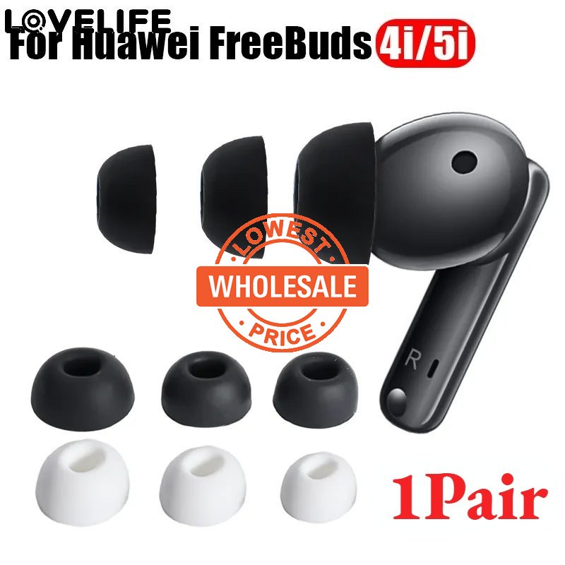 [Harga Grosir] 1pasang Headphone Peredam Suara Ear Pads Cap Silikon Ganti Penyumbat Telinga Penutup Telinga Anti Slip Bantalan Telinga Eartips Headphone Untuk FreeBuds 4i 5i