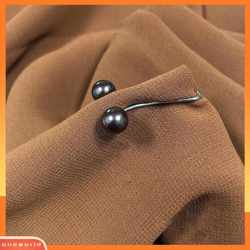 [ONE] 12pcs Syal Bros Pin Warna Vibrant Desain Mutiara Imitasi Permukaan Halus Dapat Digunakan Kembali Bentuk Unik Hias Alloy Wanita Fashion Syal Kerudung Shawl Klip Aman Untuk Perempuan