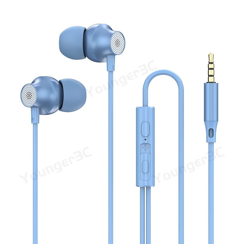 Earphone Kabel 3.5MM Kualitas Tinggi Logam Tipe C In Ear Headphone HiFi Bass Stereo Earbud Untuk Smartphone Headset Kabel Dengan Mikrofon