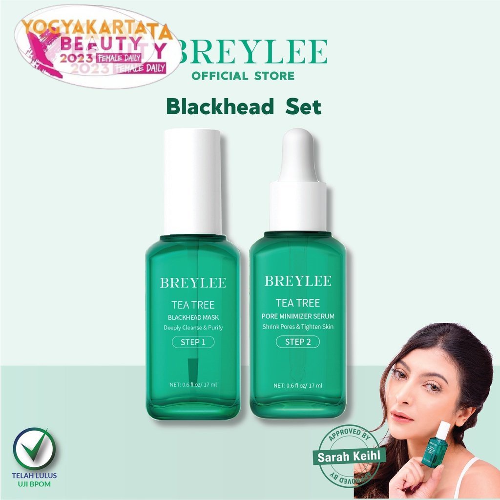 BREYLEE Blackhead Set - Pembersih Komedo &amp; Pengecil Pori-Pori (2pcs)