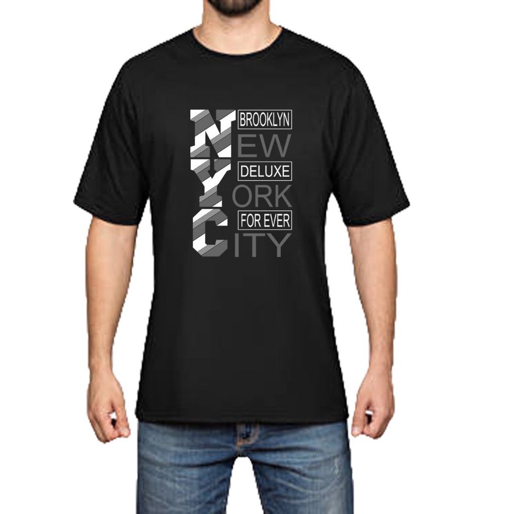New - Distro Pria Kaos Pria Black Baju Kaos Distro Kaos Gambar Printing Kaos Pria