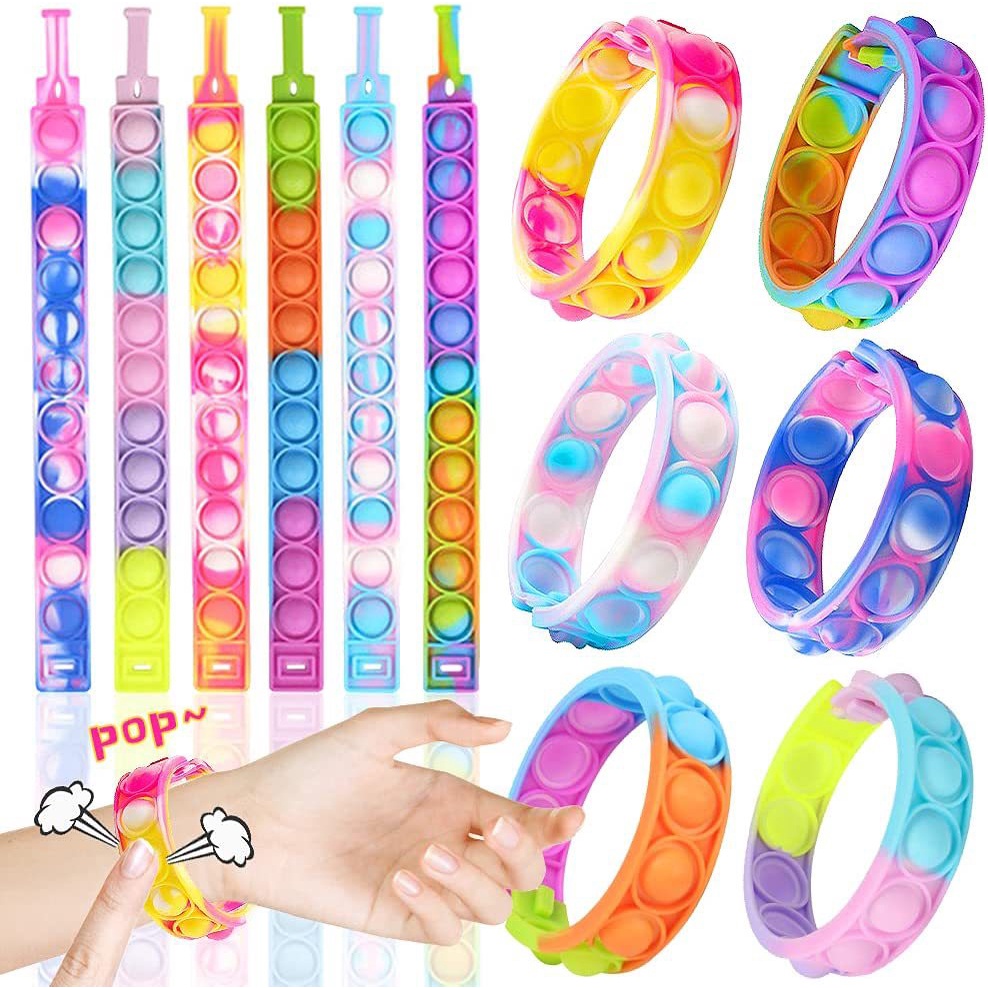 Mainan Gelang Pop it fidget Bongkar Pasang Gelang puzzle Bongkar Pasang Mainan Pop toys