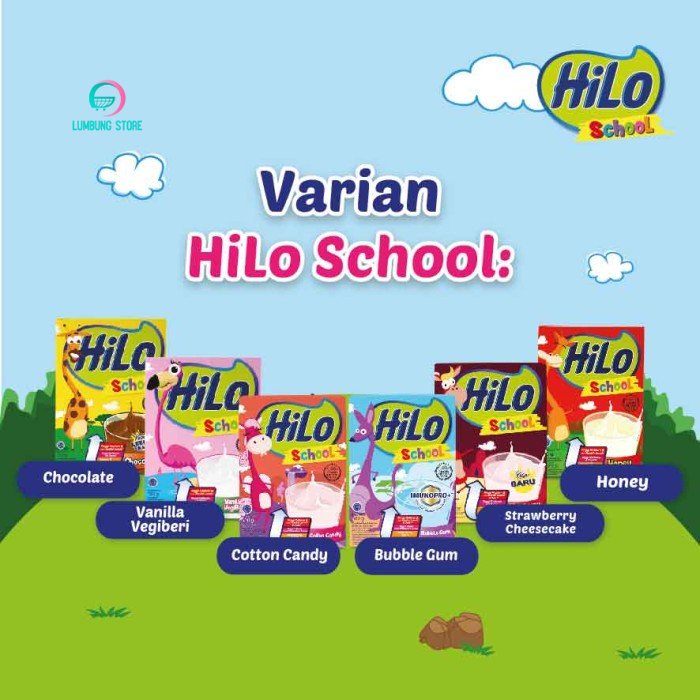 

HiLo School Chocolate Gusset 10 Sachet (350gr) - Susu Tinggi Kalsium