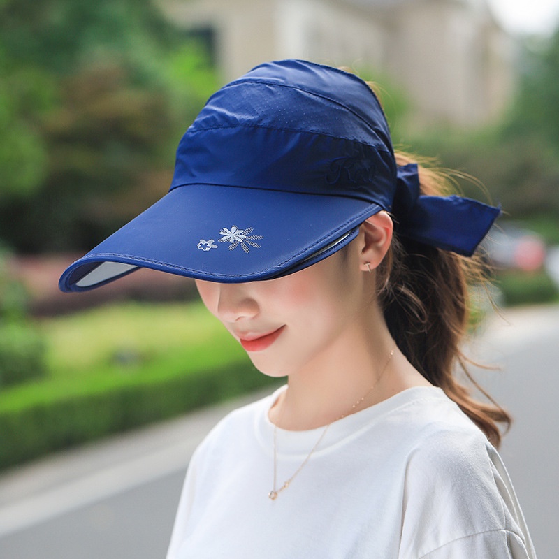 Mode Gaya Korea Musim Panas Pelindung Matahari topless Topi baseball brim Besar