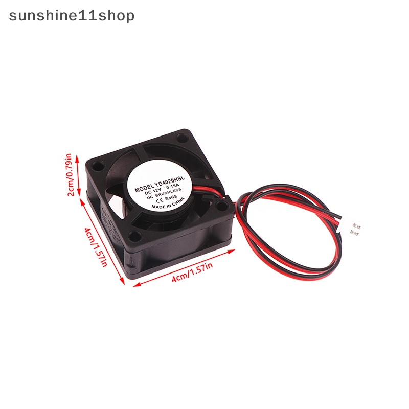 Sho C 5V /12V /24V Komputer CPU Cooler Mini Kipas Pendingin 40MM Exhaust Fan Kecil N