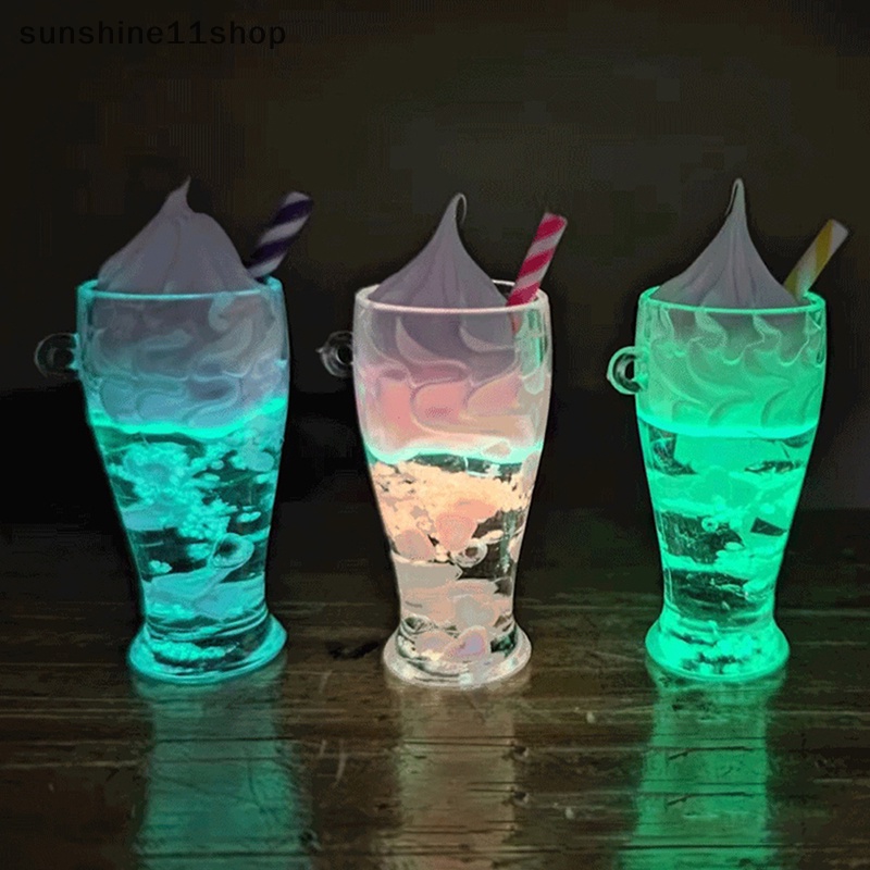 Sho Botol Es Krim Resin Mini Luminous Glow In The Dark Miniatur Ornamen N