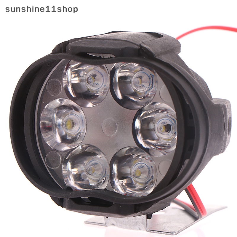 Sho Putih Super Terang 6led Working Front Light 1200LM Skuter Lampu Kabut Motor 1/2PCS Lampu Sorot Mobil Motor N