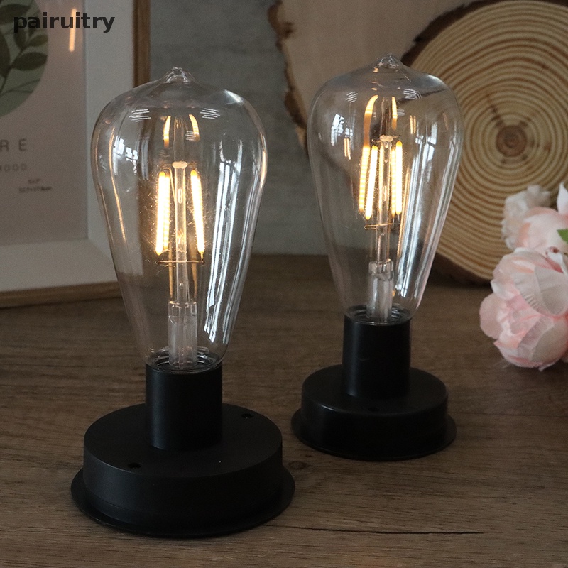 Prt 1pc Solar LED Tungsten Filament Bulb Lampu Pagar Untuk Outdoor Lamp Bulb PRT