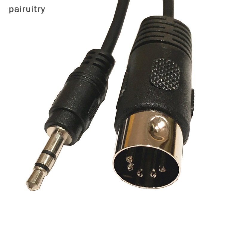 Prt 3.5mm Kabel Audio Jack Stereo 3.5mm Aux Male To MIDI Din 5pin MIDI Male Female Plug 0.5m Untuk Microphone MIC PRT