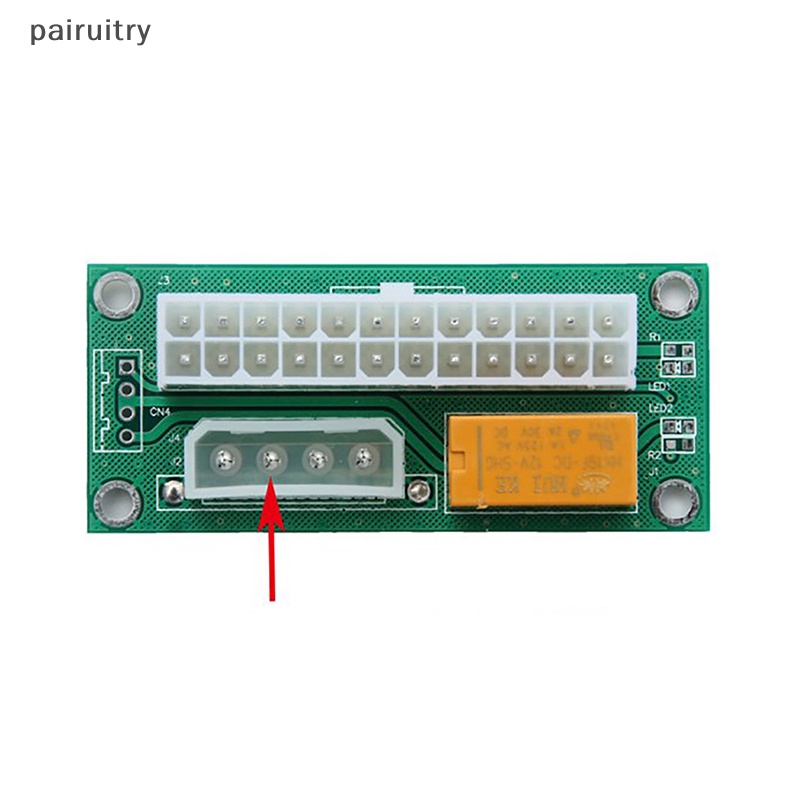 Prt 1pcs PC Desktop ATX 24-Pin Dual PSU Power Synchronous Start Extender Cable Card Adapter Untuk Mesin Penambang BTC PRT