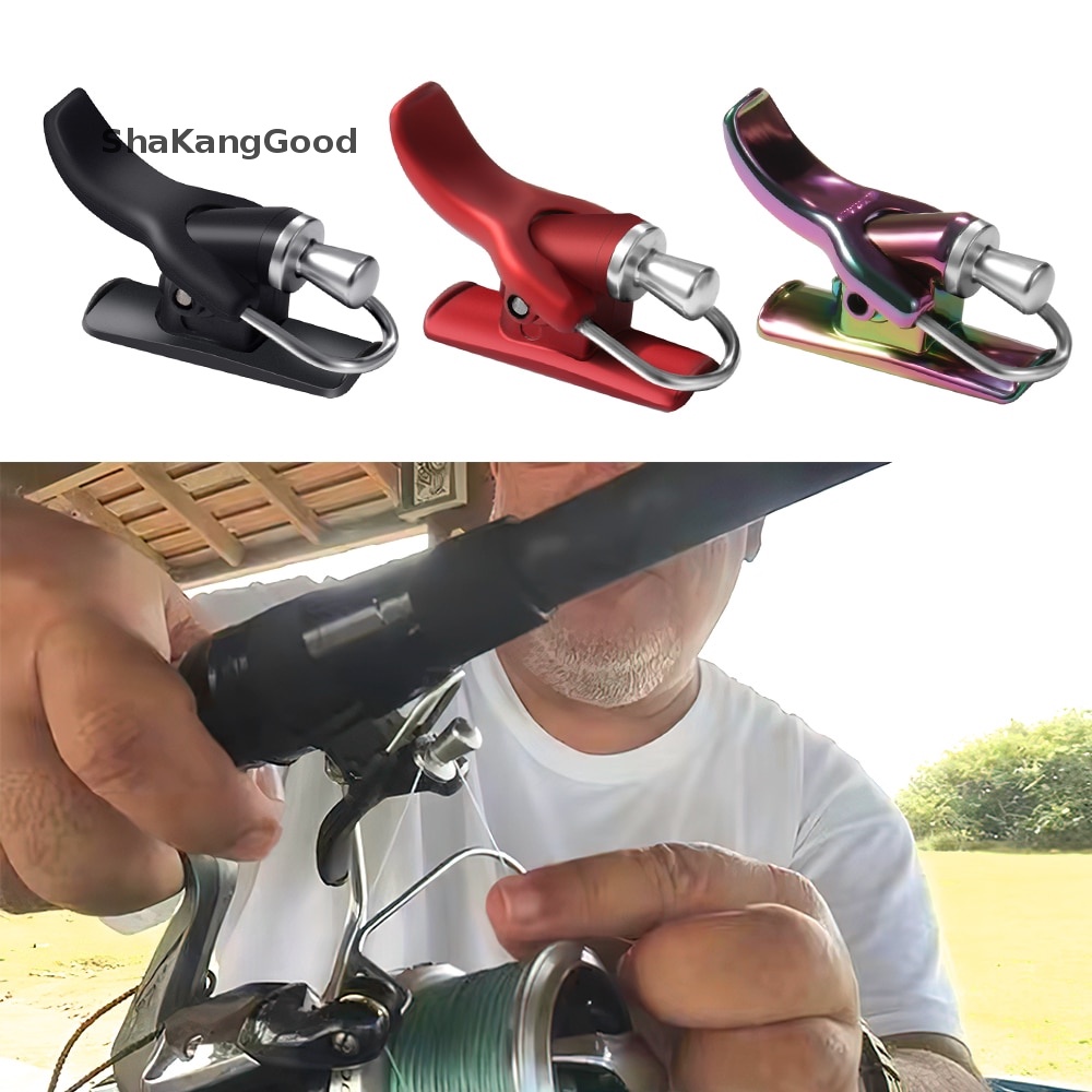 Skid Power Cast Sea Fishing Casg Trigger Cannon Clip Jempol Tombol Pelindung Jari SKK