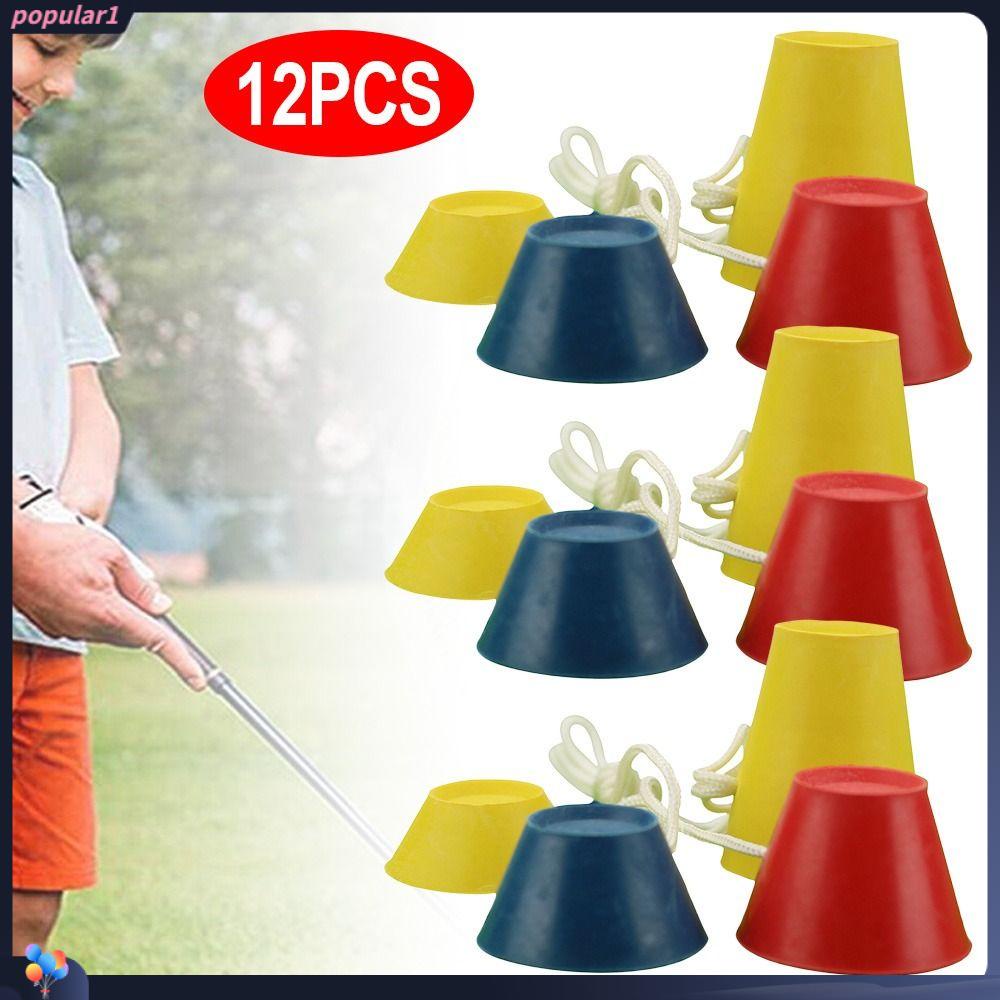 Populer 12pcs Golf Tees Aksesoris Golf Baru Latihan Outdoor Latihan Latihan