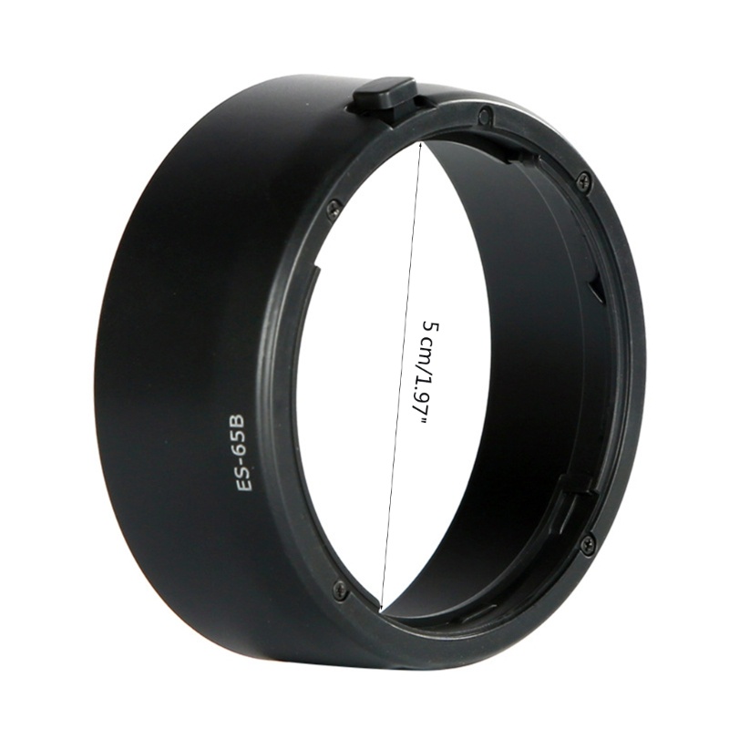 Cre Reversible Lens Hood Sunshade ES-65B ES65B Untuk RF50mm 18-STM R6 R5 RP- R Kamera Sun Blocker Mengurangi Refleksi