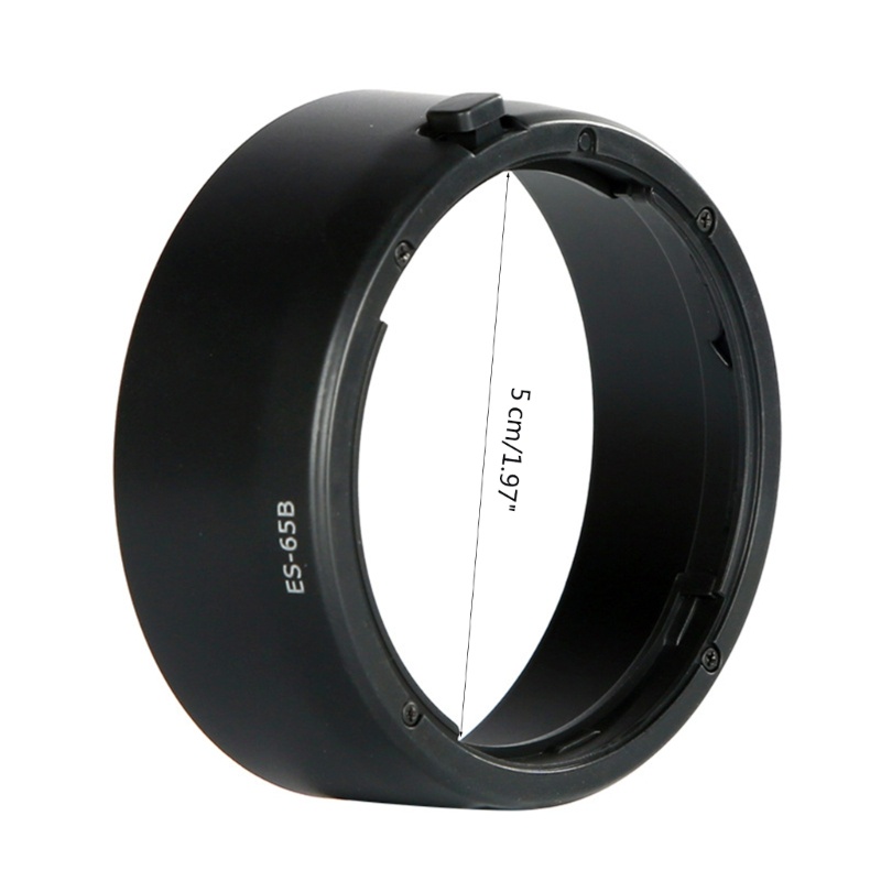 Bt RF50mm 1 8 STM on EOS-R6 R5 RP- R Kamera Bolak Balik- Lens Shade Replacement ES-65B Lens Hood 50mm Tutup Lensa