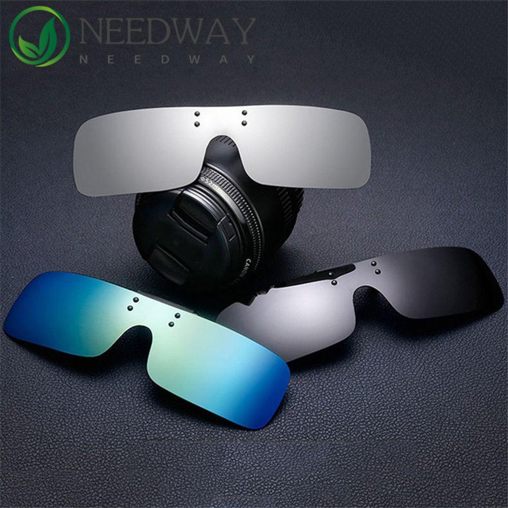 Needway   Clip-on Kacamata Fashion Vintage Vision Care Aksesoris Perlindungan UV Photochromic Rimless Eyewear