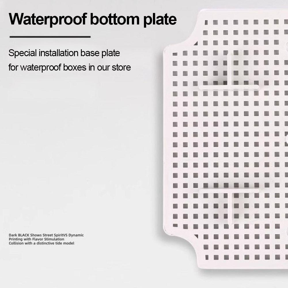 Plat Bawah Populer ABS Baru Instalasi Tetap Berpori Piring Aksesori
