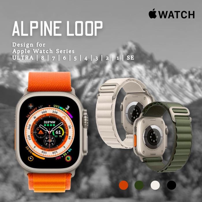 Strap Alpine Loop Nylon Apple Watch iWAtch Tali Pengganti Apple Watch iWatch Ultra Breathable Model 