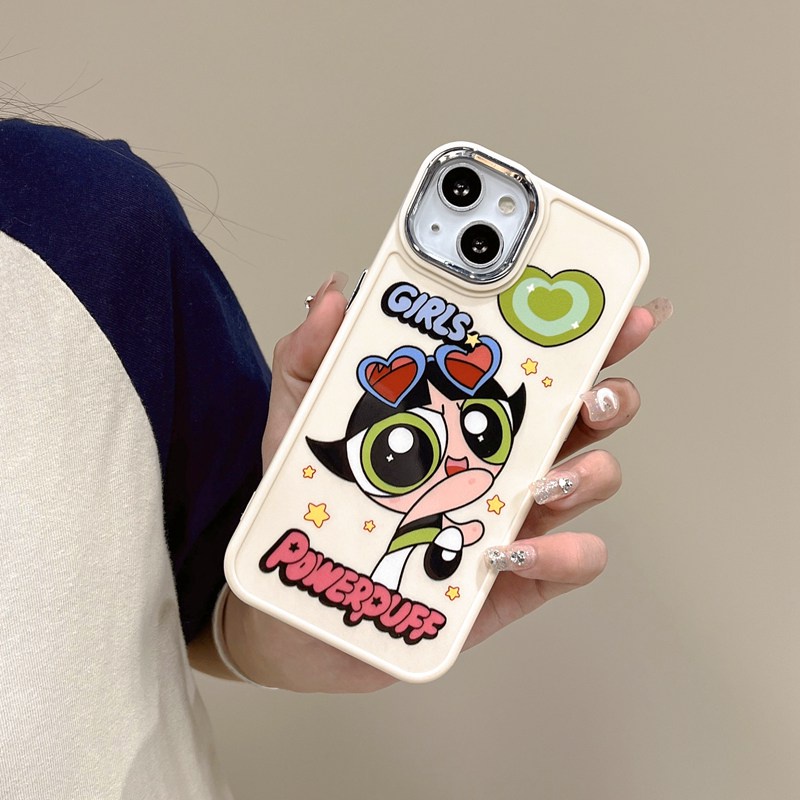 All New Electroplated Camera Skin Silicone Soft Case IPhone 11 12 13 14 Pro Max Women's Fashion Gift Cute Cartoon Phone Case Who's Got the Power