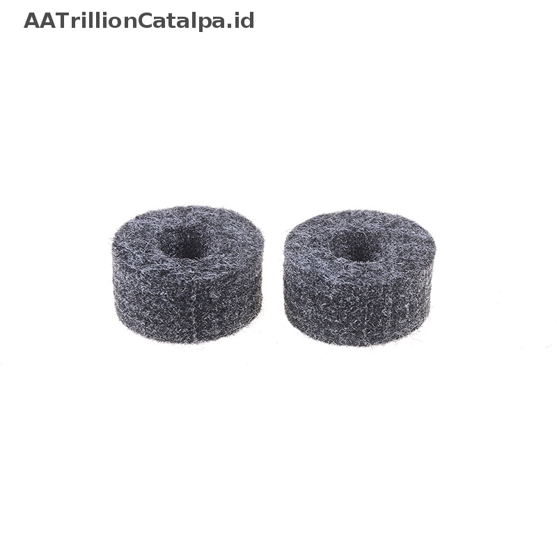 Aatrillioncatalpa 8PCS 25mm felt washer+2PCS cymbal sleeves Pengganti shelf drum kit ID