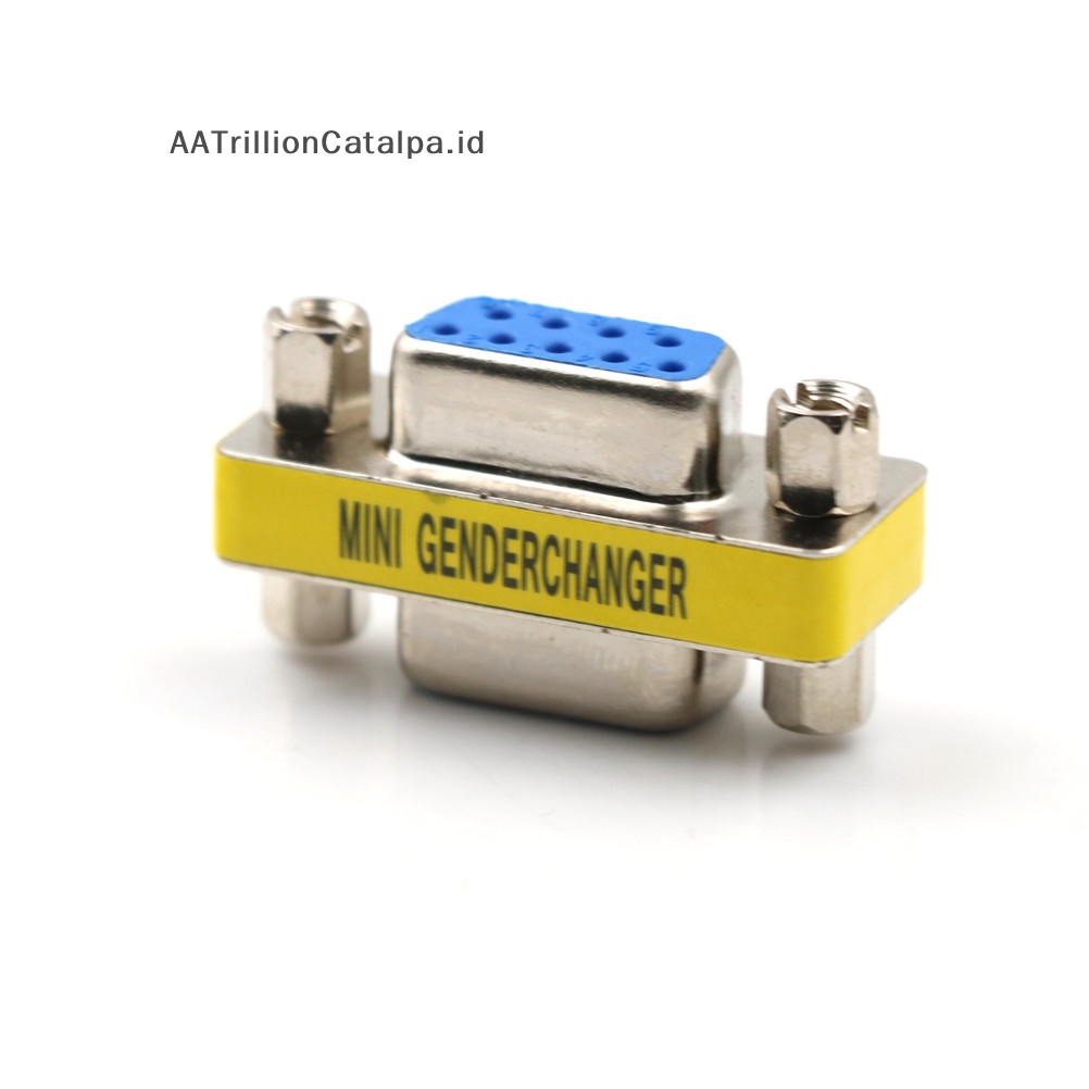 Aatrililioncatalpa Seri Baru RS-232 DB9 9pin Female to Female F/F Changer Coupler Adapter Jika C ID