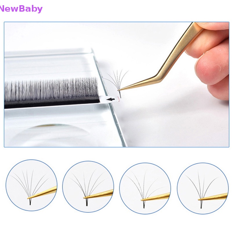 Newbaby Pinset Bulu Mata Stainless Steel Eyelashes Extension Anti Statis Alis Lash ID