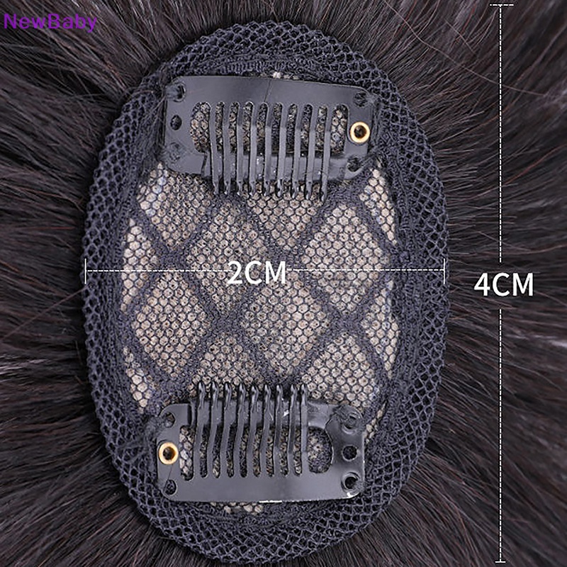 Newbaby Sintetis 3D Air Bangs Hair Clip-In Poni Ekstensi Pinggiran Palsu Natural Fake ID