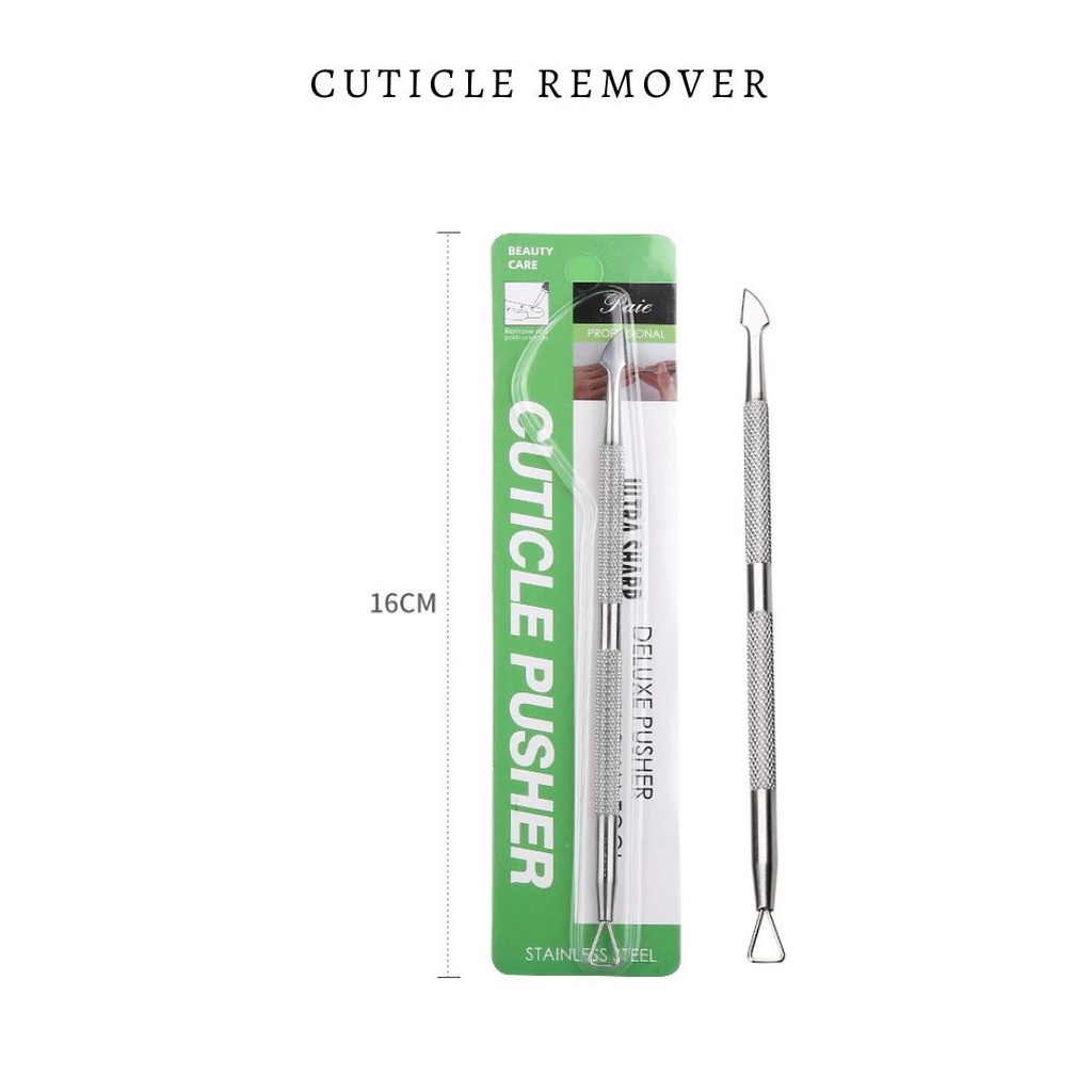 Nail Remover Stainless Steel Stick / Stick Tongkat Pembersih Remove Kutek Gel / Cuticle Pusher Remove kukuhouse