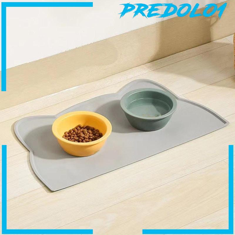 [Predolo1] Alas Makan Anjing Kucing Mudah Bersih Lipat Silicone Waterproof Alas Makanan Kucing Anjing