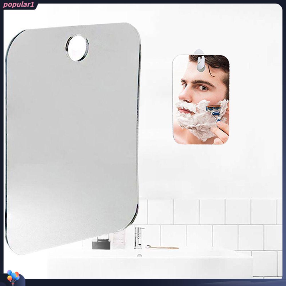 Populer Mirror Acrylic Washroom Decor Suspensibility Anti Fog