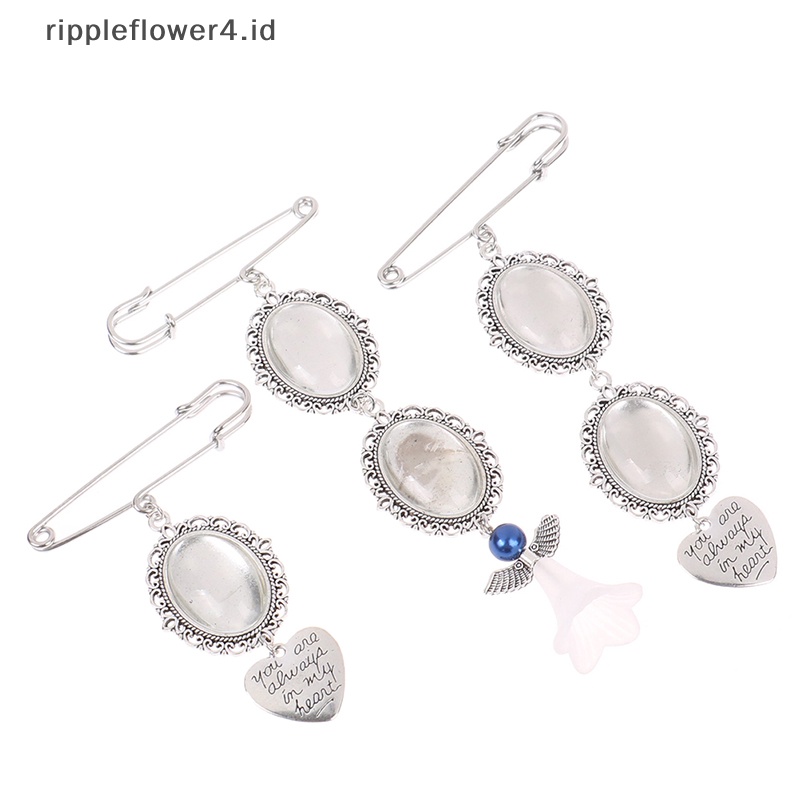 {rippleflower4.id} Wedding Bouquet Foto Pesona DIY Pin Bros Berenda Bingkai Pesona Oval Bingkai Foto~