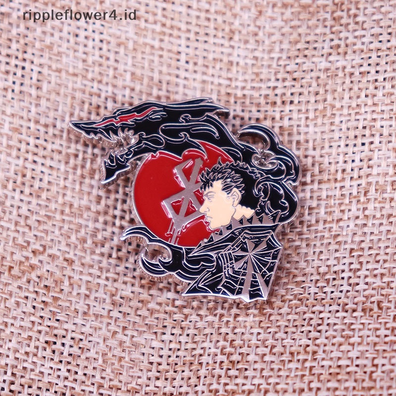{rippleflower4.id} The Black sman Enamel Beast of Darkness Lencana Bros Pin Ransel Dekorasi Perhiasan~
