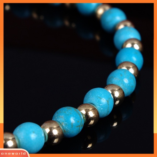 [WOD] Boho Double Layers Berlian Imitasi Bunga Turquoise Kaki Rantai Gelang Kaki Ankle Bracelet