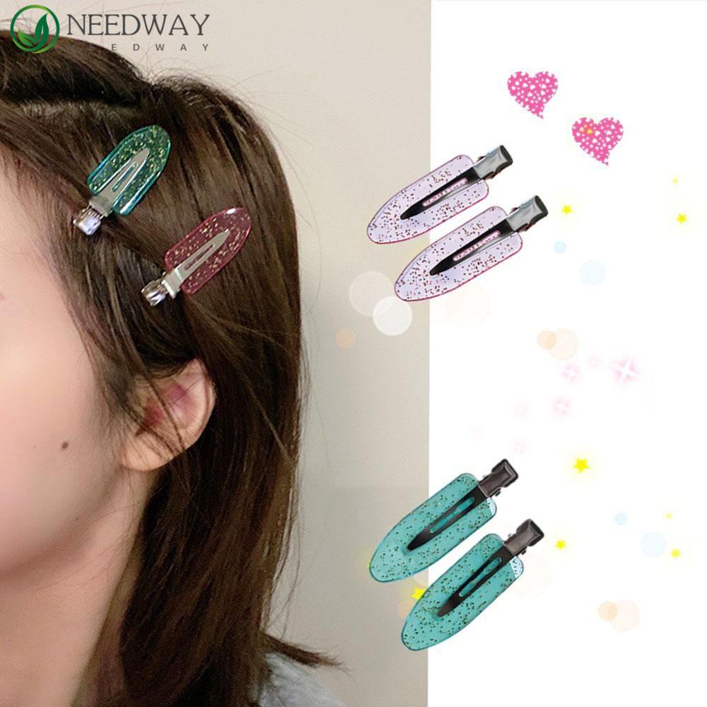 Needway Hair Clip Styling Rambut Tanpa Jejak Warna Permen Tanpa Tekuk No Mark Hair Pin