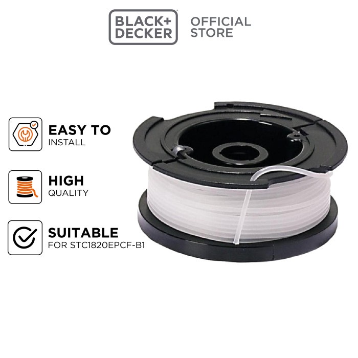 Black+Decker Senar Nylon Spool & Line for STC1820EPCF-B1 & BCBT1820D1-B1 (90601198N)