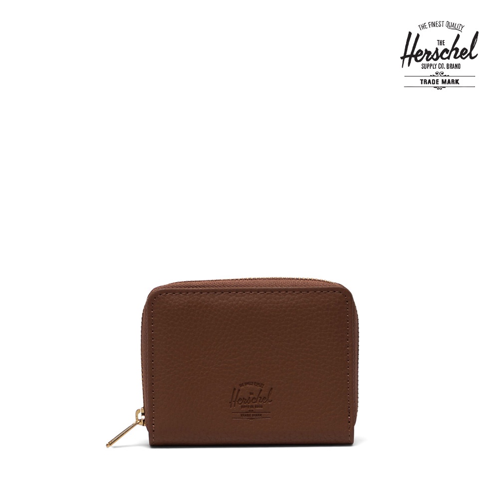 Herschel OS Tyler Vegan Leather RFID Wallet Saddle Brown