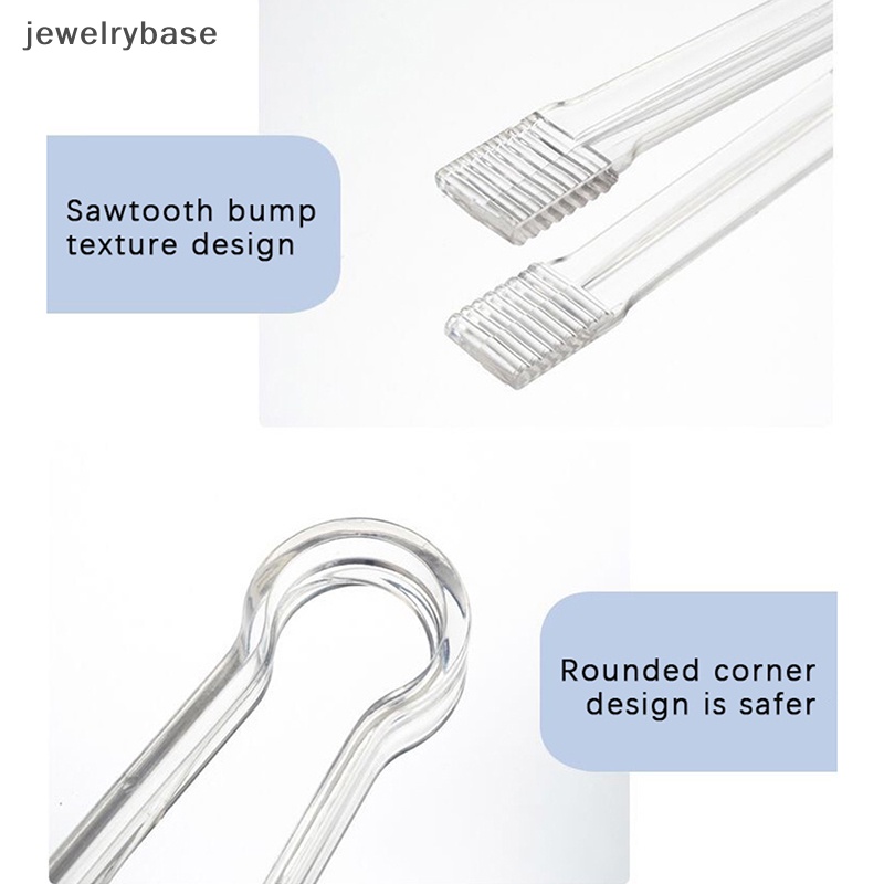 [jewelrybase] 1pc Penjepit Es Dapur Plastik Makanan Serving Tong Cube Sugar Clip Grabber Boutique