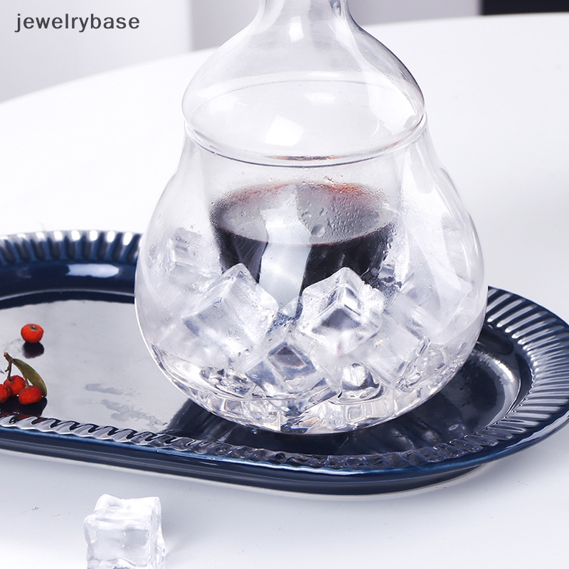 [jewelrybase] Glass Ice Bucket Red Wine Decanter Dispenser Anggur Whiskey Decanter Bar Alat Butik