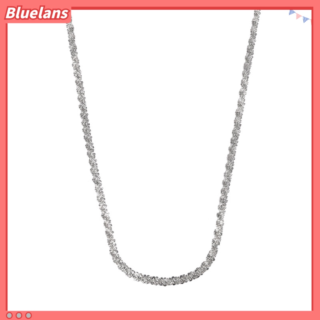 [BLS] Wanita Kalung Cahaya Mewah Geometris Adjustable Ekstensi Rantai Anti Luntur Dekorasi Hadiah Ulang Tahun Berkilau Klavikula Rantai Choker Kalung Perhiasan Halus Untuk Pacaran