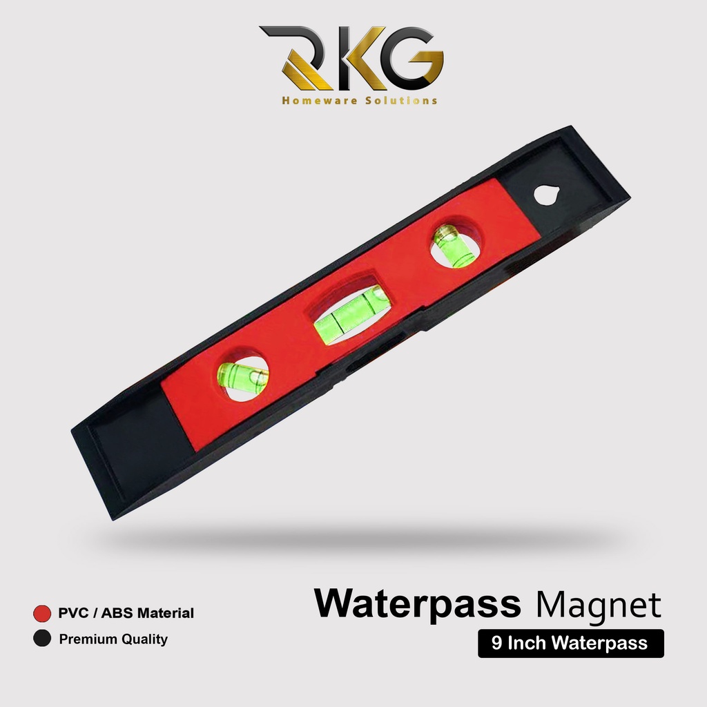 Waterpas Magnet 9 Inci l Waterpass l Alat Ukur Tukang