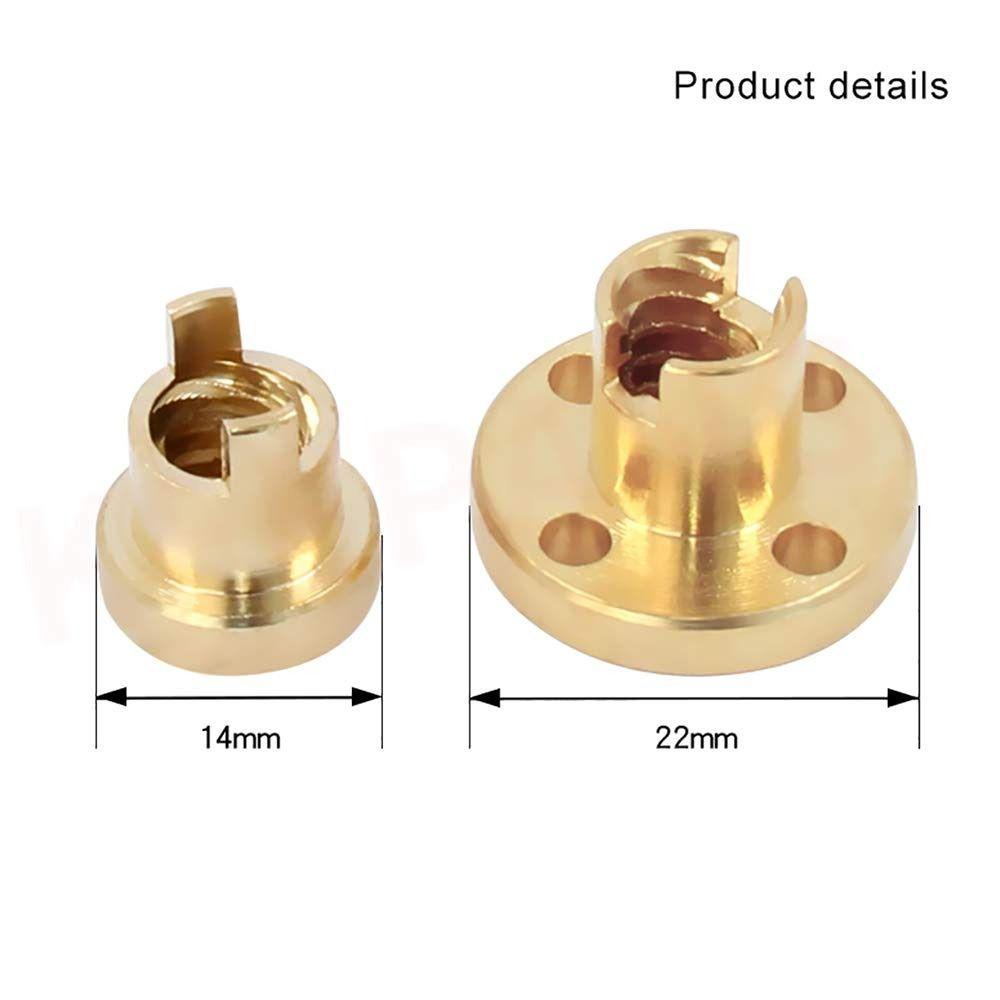 Populer 4pcs Anti Backlash Spring Loaded Nut Kualitas Tinggi Bagian Printer 3D Untuk Sekrup Timah T8 Ulir Acme 8mm