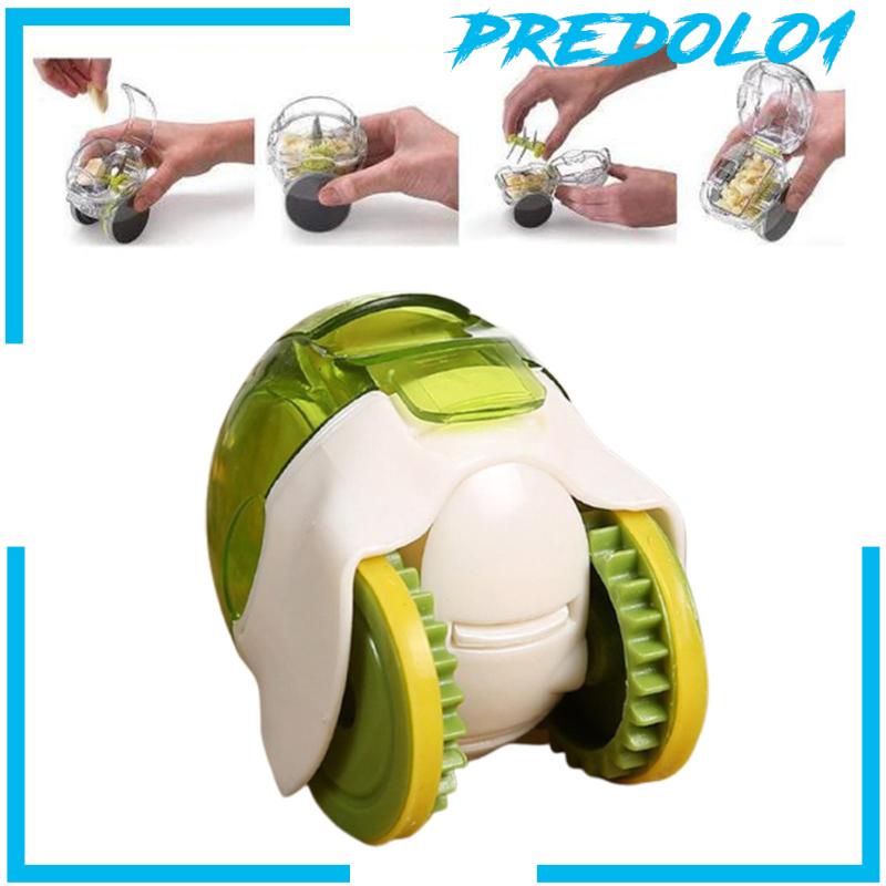 [Predolo1] Parutan Perajang Bawang Putih Portable Dengan Roda Mini Slicer Kreatif Garlic Mincer