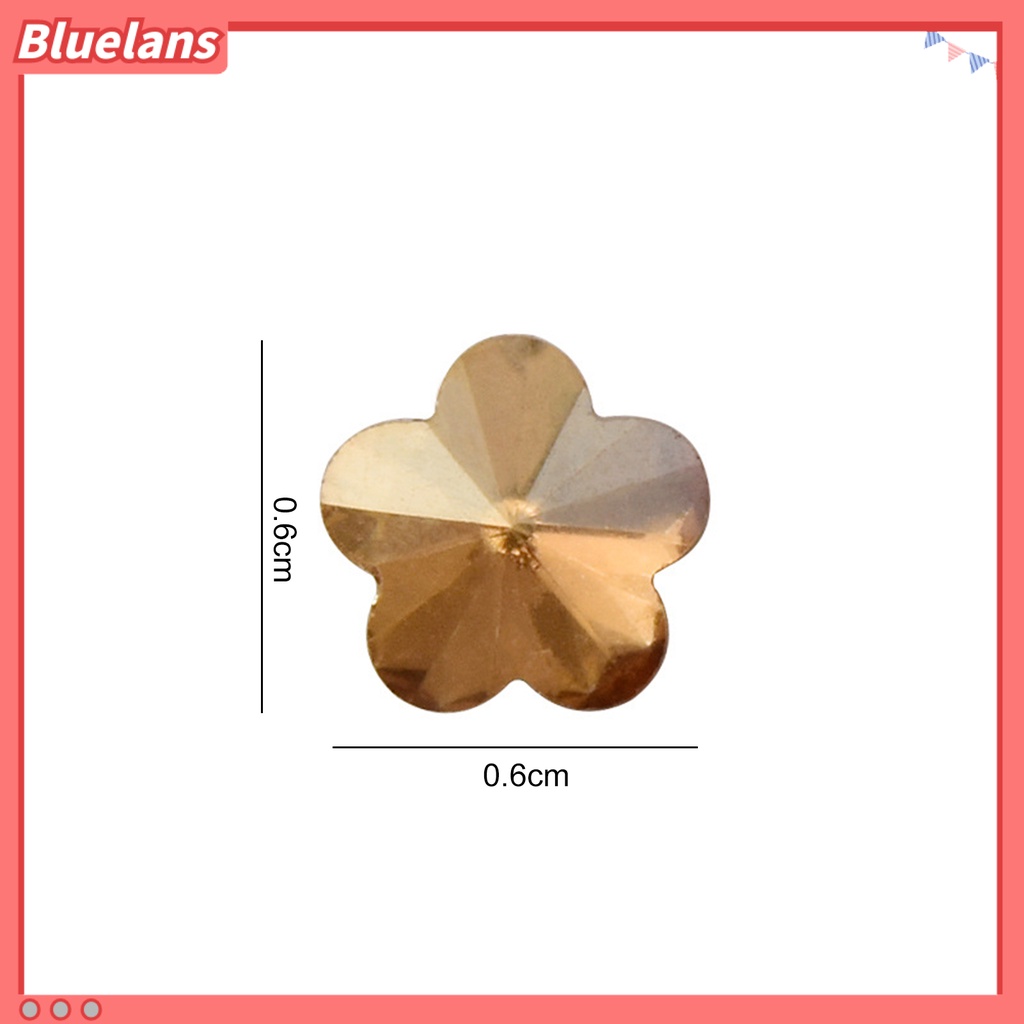[BLM] 10 Pcs Kuku Berlian Imitasi Bersinar Tiga Dimensi Tidak Jatuh Mempesona Efek Visual DIY Mini Manicure Plum Blossom Faux Crystal Manicure Store Supply