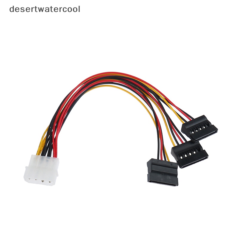 Deid 4Pin IDE Molex To 3ata SATA Power Splitter Konektor Kabel Ekstensi Martijn